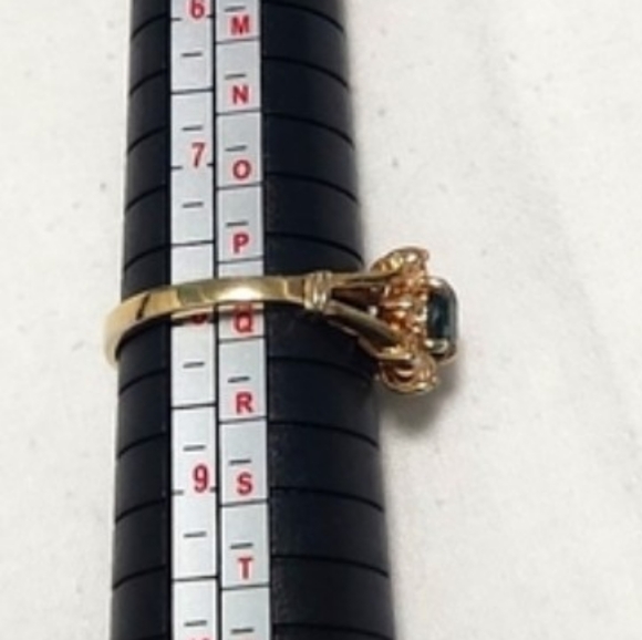 Gold plated Saphire with Rinestones 8 - Picture 7 of 7